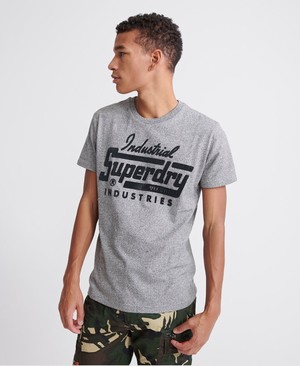 Superdry Mono Japan Férfi Pólók Szürke | IQHNL3629